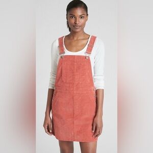 GAP Cord Overall Dress Earthenware red, size XXL